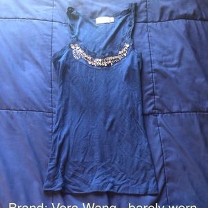 Blue dressy tank top